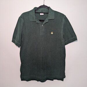 Brooks Brothers Performance Polo Green Collared Shirt S